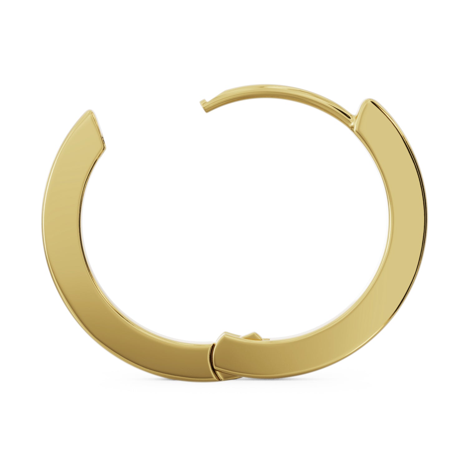 20mm Solid Gold Huggie Hoop Earrings