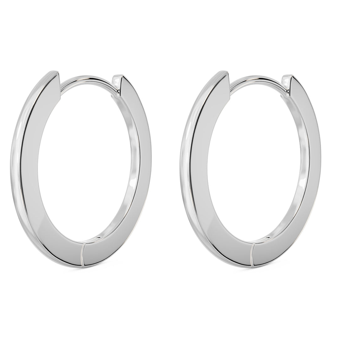 20mm Solid Gold Huggie Hoop Earrings