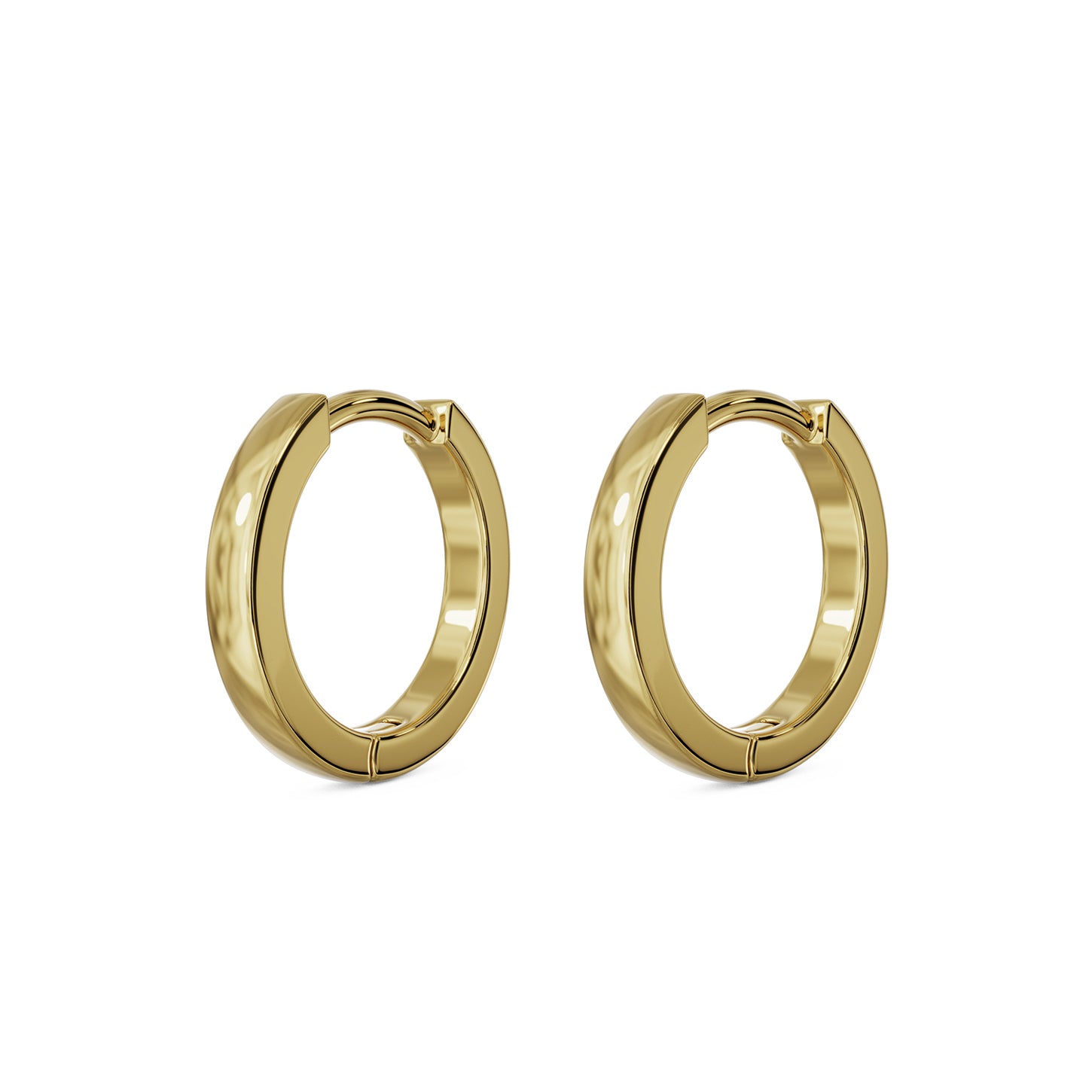 Gold Huggie Earrings, Hoop Earrings, Small Hoop Earrings Gold Vermeil / 8mm