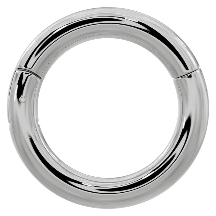 Platinum Plain Clicker Ring Hoop-12G (2.0mm)   3 4" (19mm)