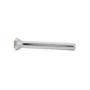 Side profile of white gold yellow diamond bezel nose stud showing full straight post length