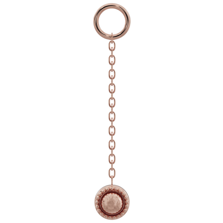 Milgrain Chain Accessory-Long   14K Rose Gold