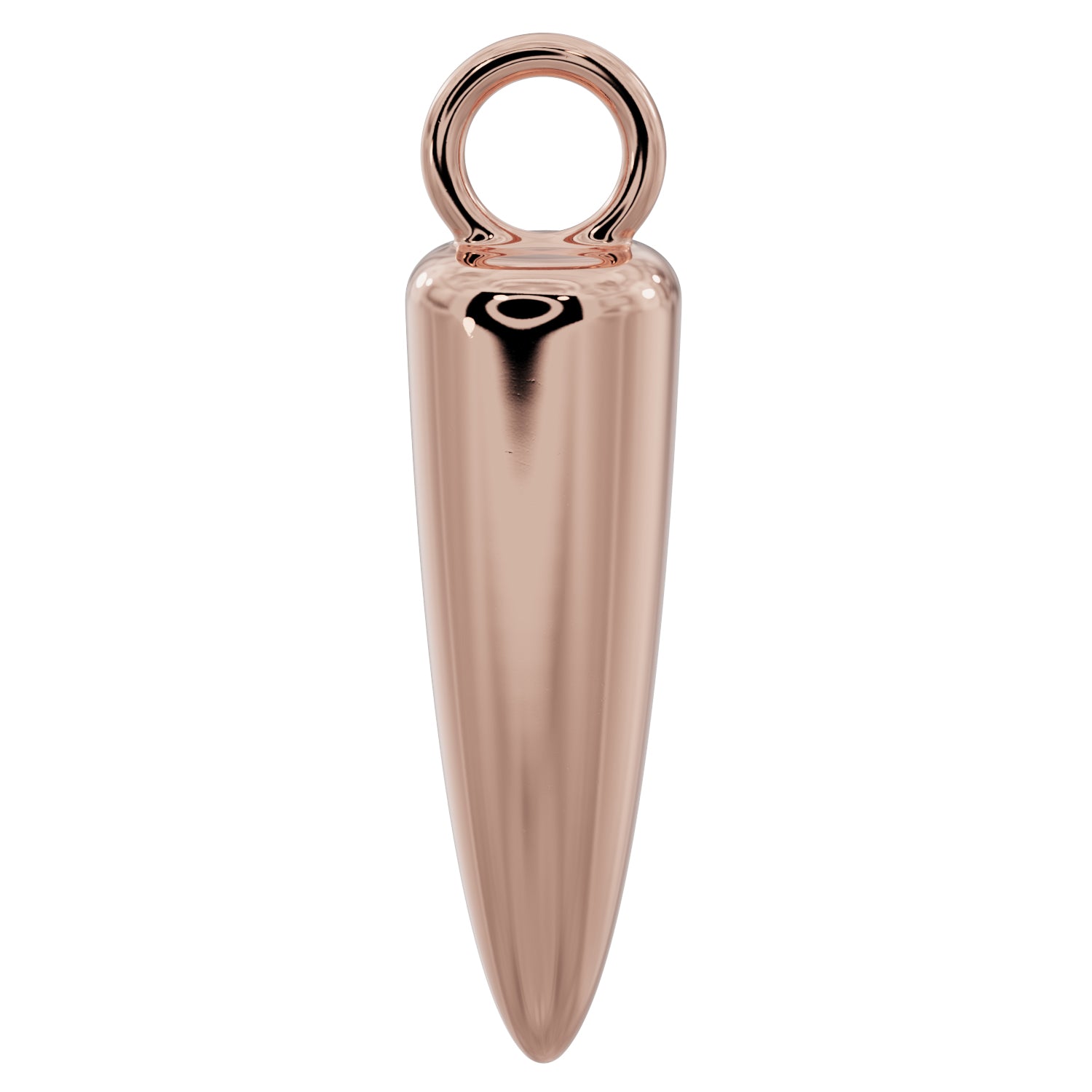 Long Spike Charm Accessory for Piercing Jewelry-14K Rose Gold