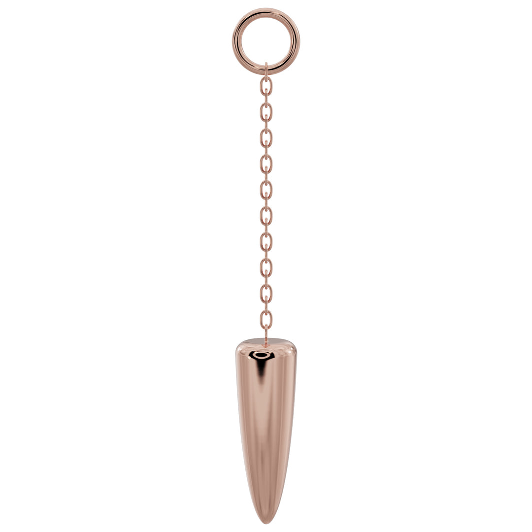 Long Spike Chain Accessory-Long   14K Rose Gold