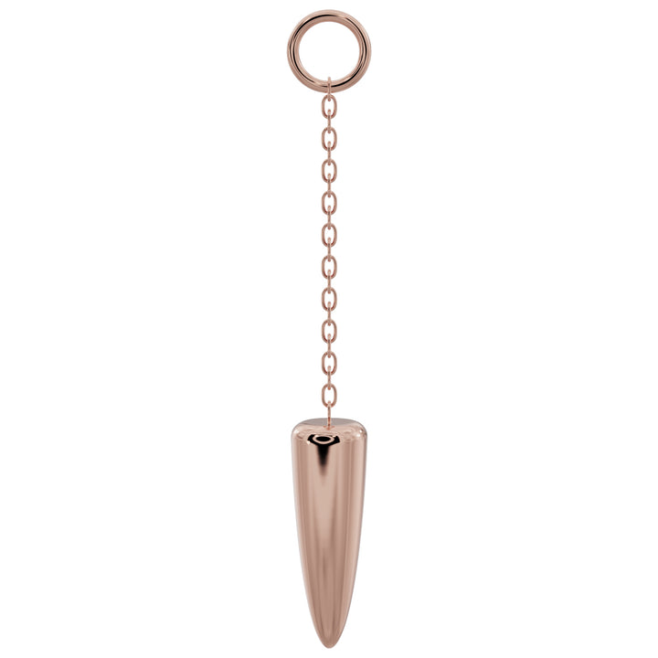 Long Spike Chain Accessory-Long   14K Rose Gold