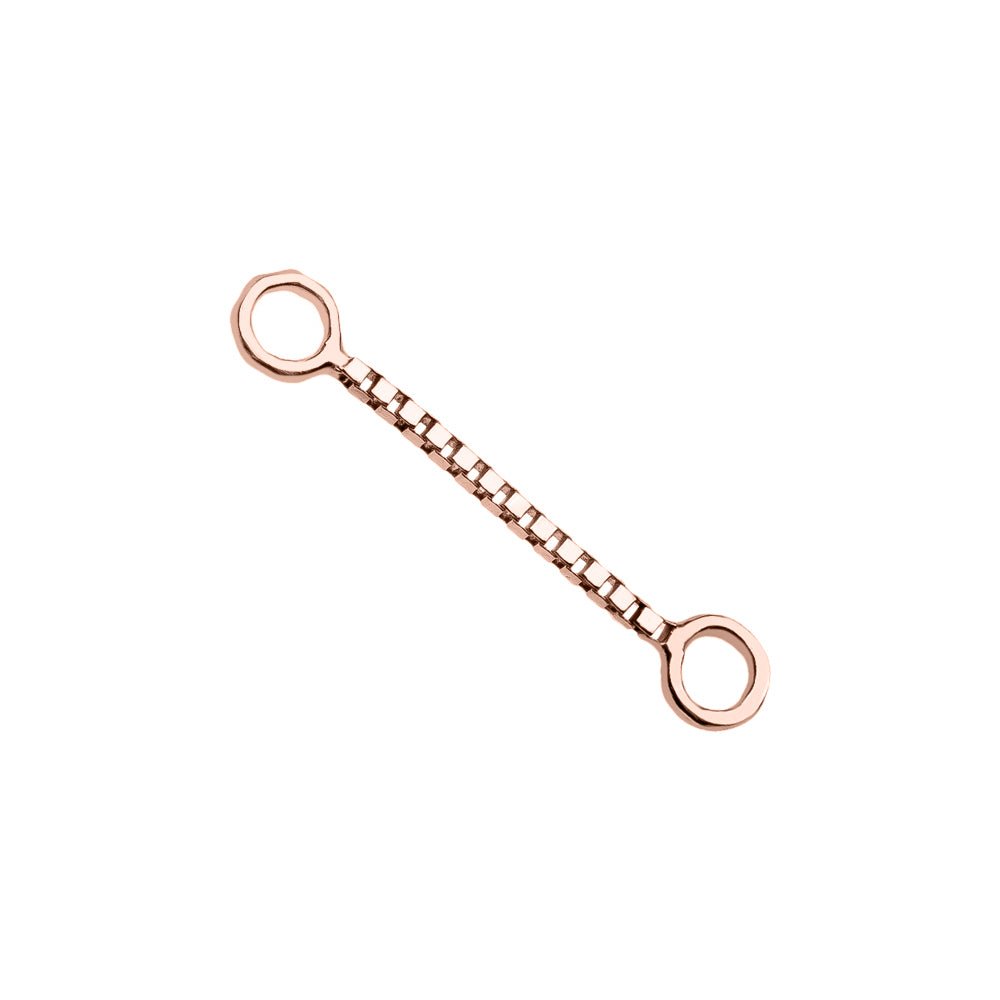 Box Chain Piercing Jewelry Add-on Accessory-Rose Gold   10mm
