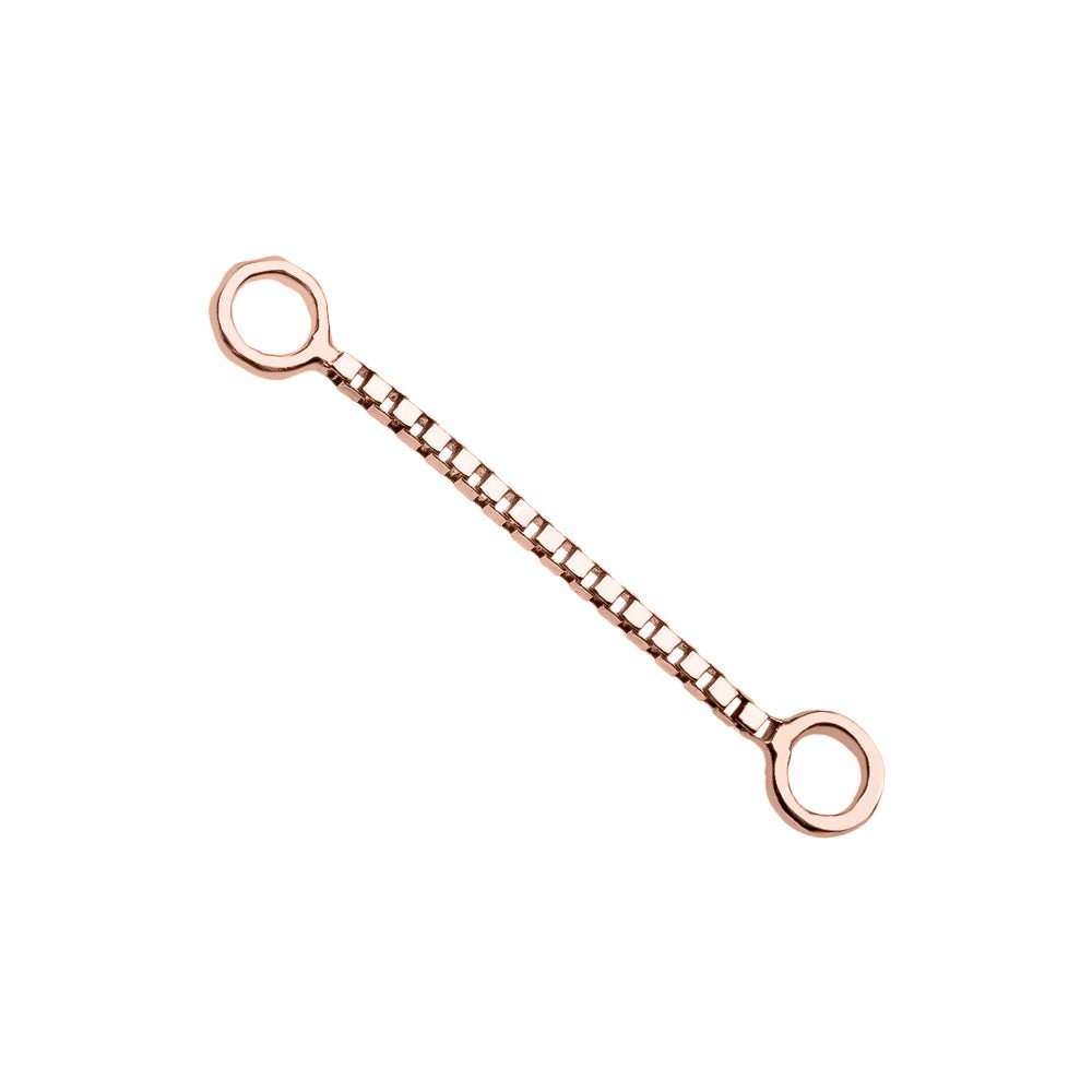 Box Chain Piercing Jewelry Add-on Accessory-Rose Gold   12mm