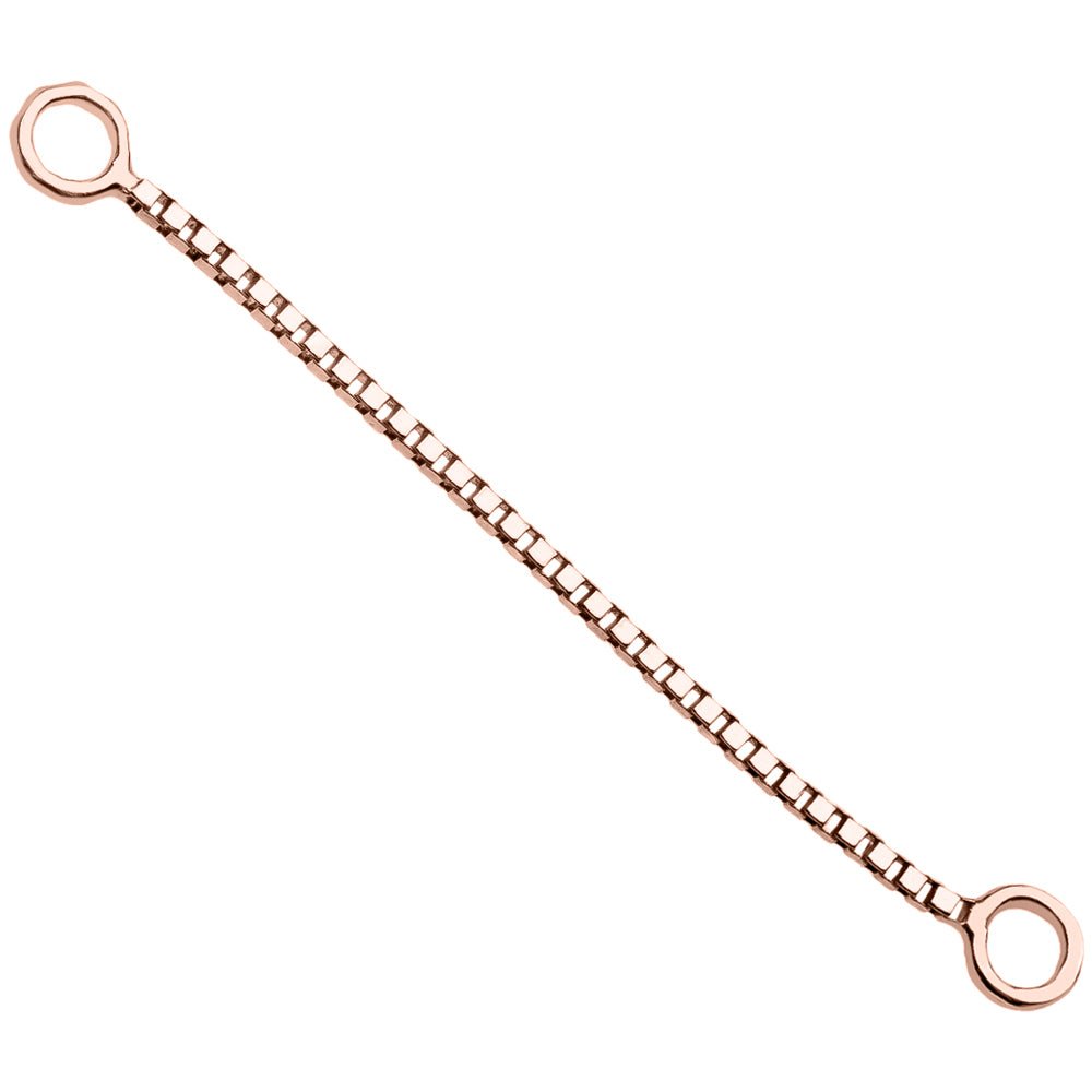 Box Chain Piercing Jewelry Add-on Accessory-Rose Gold   32mm