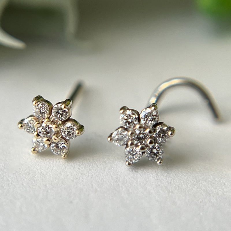 flower nose ring jewelry