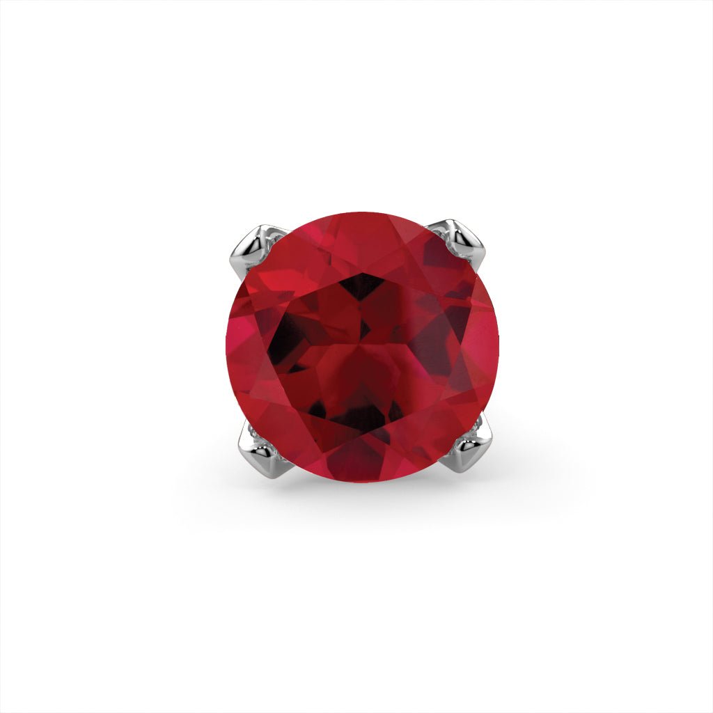 Genuine Ruby 14K Gold Nose Ring