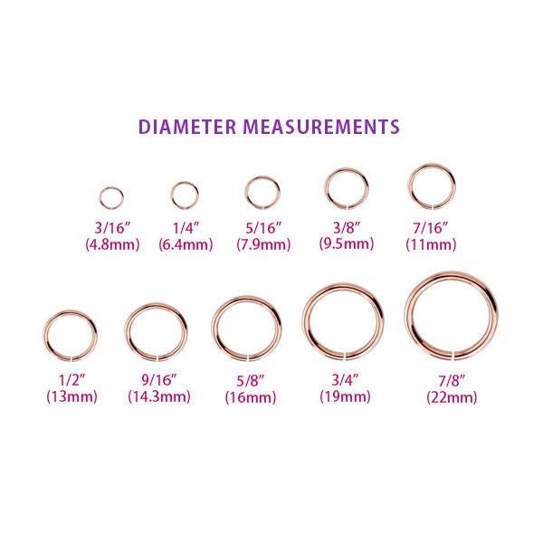 Hoop Diameter measurement chart