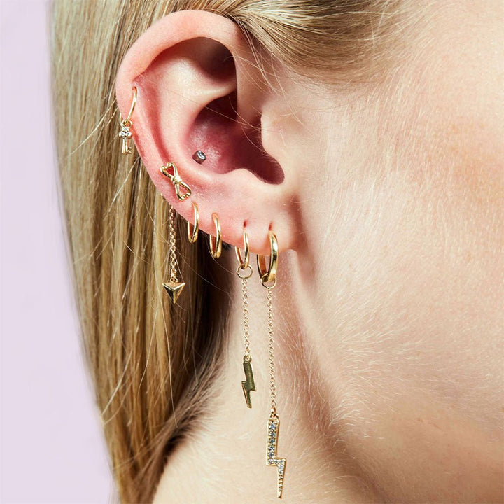 Fancy Bow Flat Back Earring